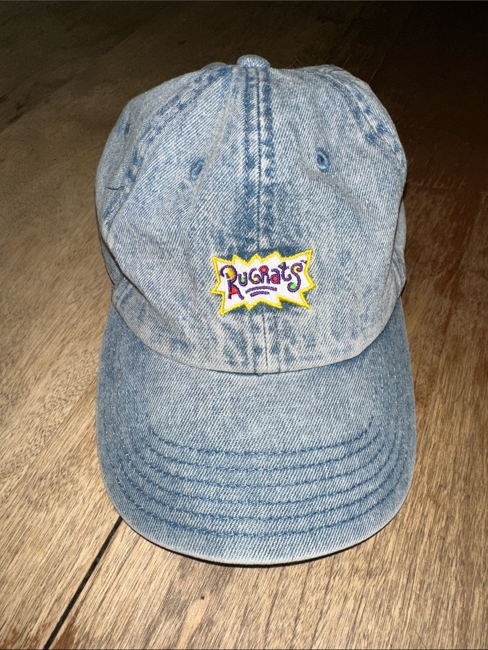Rugrats Nickelodeon Acid Wash Denim Jean Baseball Vintage Hat Cap